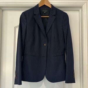 Brooks Brothers Navy Pinstripe Two Button Blazer
